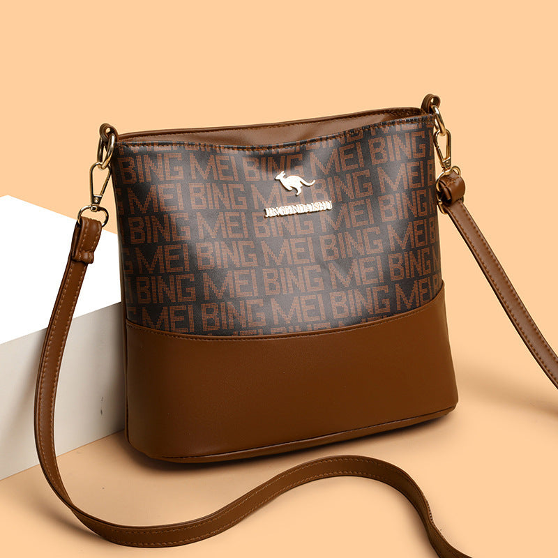 Retro Soft Leather Simple Versatile Messenger Bag