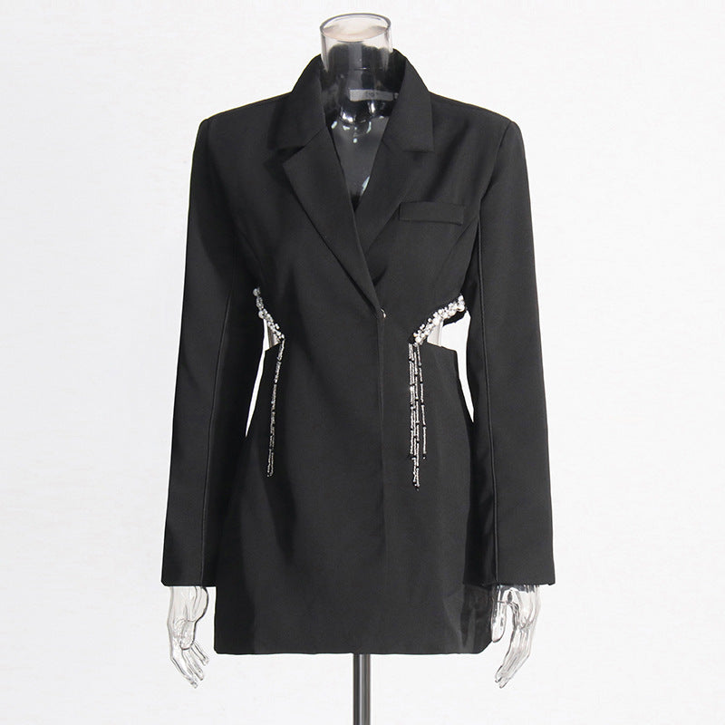 Midriff Outfit Top Temperament Slim-fitting Suit Women's